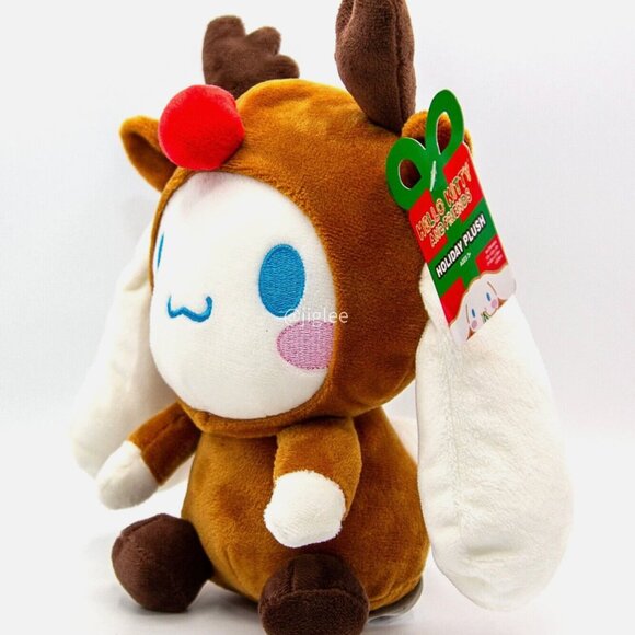 8" Cinnamoroll in Rudolf Costume Sanrio Christmas Holiday Plush Toy BNWT - Picture 3 of 4